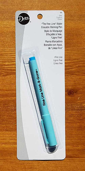 Dritz Water Erasable Marking Pen - Bright Blue