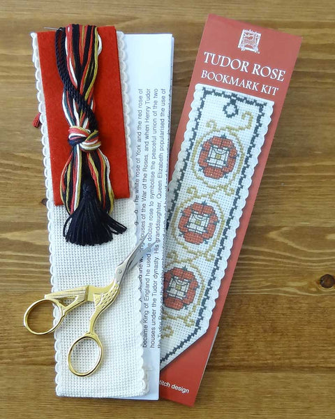 Tudor Rose Cross Stitch Card Kit From Textile Heritage Cross 