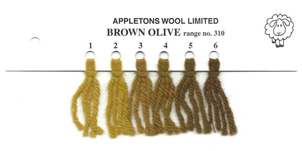 Tapestry Wool - Bright Yellow 552 From Appleton Bros. - Browns & Yellows -  Appleton Threads & Yarns - Casa Cenina