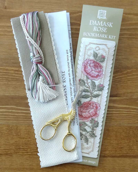Damask Rose Coaster Cross Stitch Kit From Textile Heritage 